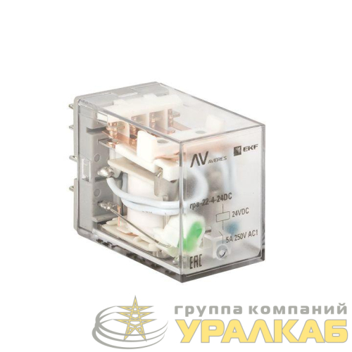 Реле промежуточное RPA 22/4 5А 24В DC AVERES EKF 