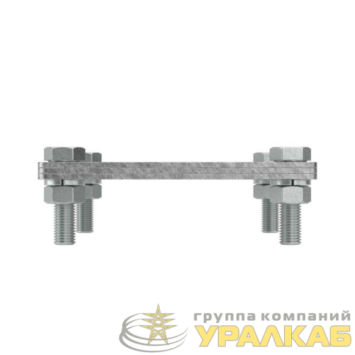 Соединитель полоса-полоса 25-40мм с разделит. пластиной 100х100мм DKC 