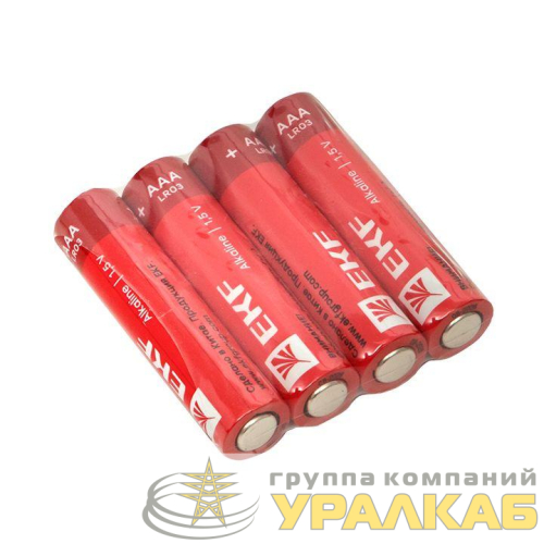 Элемент питания алкалиновый AAA/LR03 (уп.4шт) EKF 