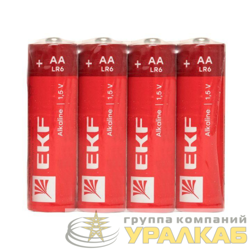 Элемент питания алкалиновый AA/LR6 (уп.4шт) EKF 