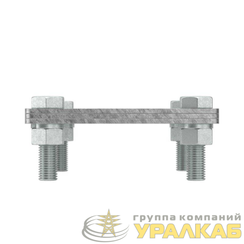 Соединитель полоса-полоса 25-40мм с разделит. пластиной 80х70мм DKC 