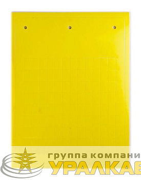 Табличка эластичная клейкое основание винил желт. (уп.50шт) DKC 