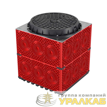 Колодец пластиковый для кабельной канализации с пластиковым люком 750х750х750 DKC 