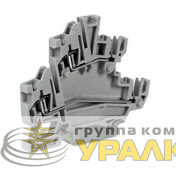 Зажим HCD.1/GR проходной 2-х уровн. с разъемами "мама" DKC 