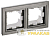 Рамка 2-м IP44 BRITE РУ-2-БрШ-44 шампань IEK 