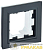 Рамка 1-м IP44 BRITE РУ-1-БрГ-44 графит IEK 