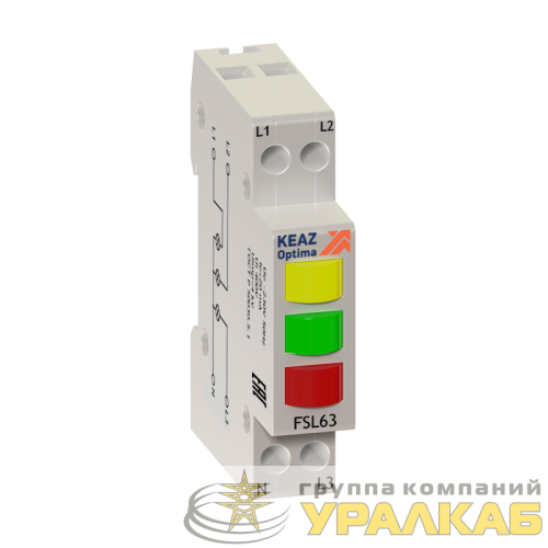 Индикатор фаз световой OptiDin FSL63 230A УХЛ3 КЭАЗ 