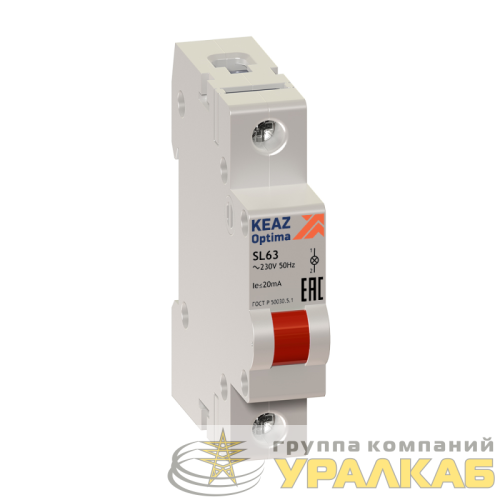 Лампа сигнальная OptiDin SL63 Y 24AC/DC УХЛ3 КЭАЗ 