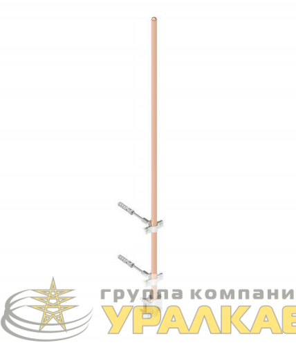 Молниеприемник с держателями (дл.1м) медь DKC 