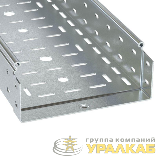 Лоток листовой перфорированный 80х80 L3000 сталь 1мм цинк-ламель DKC 