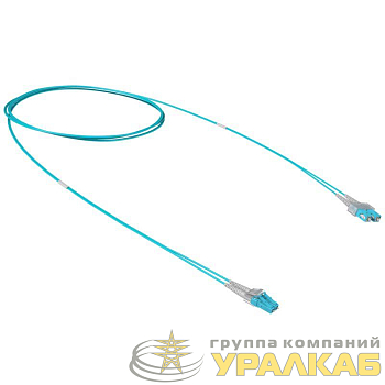 Шнур оптический коммутационный SC/LC Duplex 50/125 OM3 Tx-Rx LSZH 1м DKC 