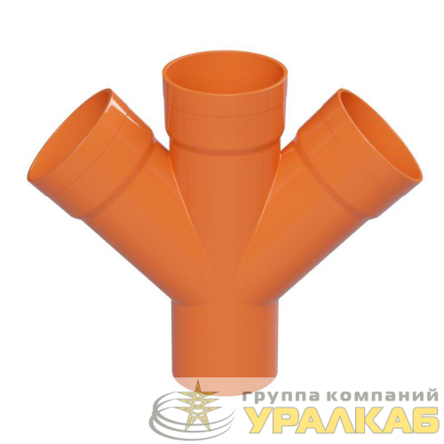 Ответвитель X-образ. для гофр. двустен. труб 45град. d125 DKC 