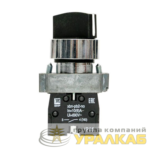Переключатель BD33 3P короткая ручка 2NO IP65 PROxima EKF 