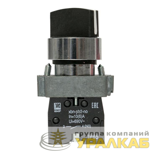 Переключатель BD21 2P короткая ручка NO IP65 PROxima EKF 