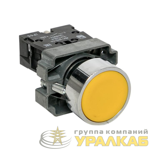 Кнопка BA51 желт. NO IP65 PROxima EKF 