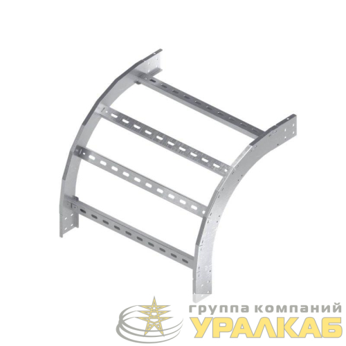 Угол лестничный вертикальный внешний 90град. 100х200 R600 гор. оцинк. DKC 