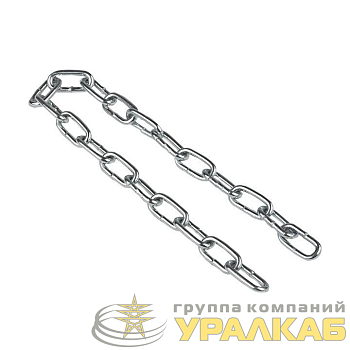 Цепь стальная короткозвенная DIN 766 3мм (уп.60м) EKF 