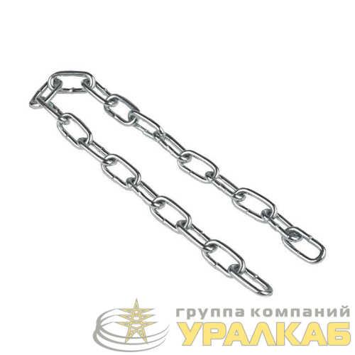 Цепь стальная короткозвенная DIN 766 3мм (уп.60м) EKF 