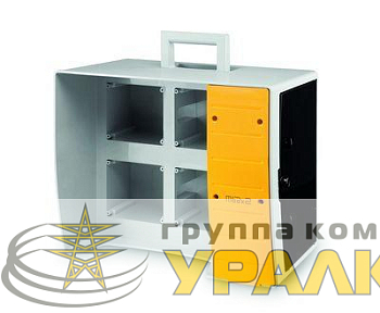 Корпус MBOX2 на 16 модулей и 4 поста с основанием 136х125мм DKC 