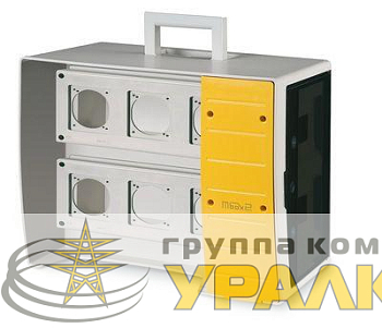 Корпус MBOX2 на 16 модулей и 6 постов с основанием 70х87мм DKC 