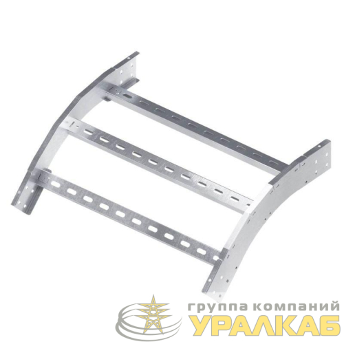 Угол лестничный вертикальный внешний 45град. 100х500 R600 гор. оцинк. DKC 