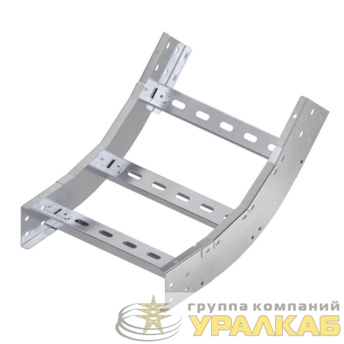 Угол лестничный вертикальный внутренний 45град. 100х300 R600 гор. оцинк. DKC 
