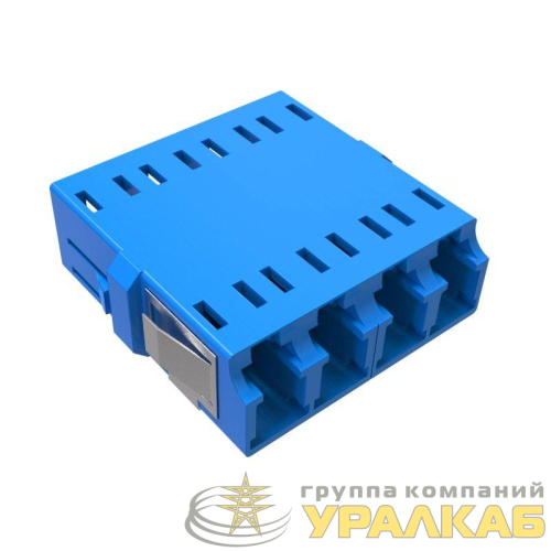 Адаптер LC/UPC-Quad Senior/Senior SC-footprint ОS2 син. DKC 