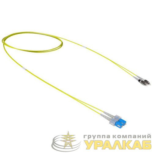 Шнур оптический коммутационный переходной Duplex SC-UPC/FC-UPC 9/125 OS2 2м DKC 