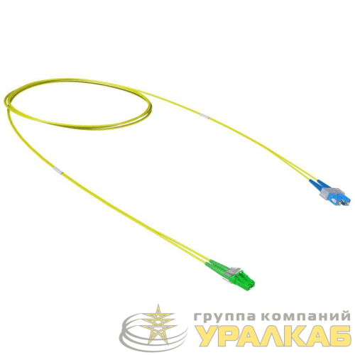 Шнур оптический коммутационный переходной Duplex LC-APC/SC-UPC 9/125 OS2 3м DKC 