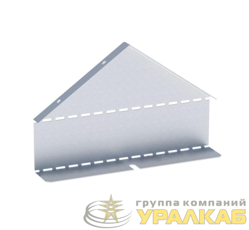 Заглушка для крышки двускатной 80х500 сталь 0.8мм HDZ гор. оцинк. EKF 