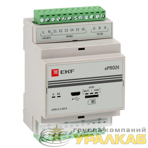 Модуль базовый ePRO удаленного управления 6вх/4вых 230В GSM PROxima EKF 