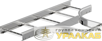 Ответвитель для лотка Т-образ. 55х200 R300 LESTA IEK 