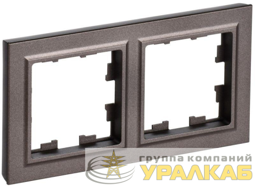 Рамка 2-м IP44 BRITE РУ-2-БрТБ-44 бронза IEK 