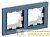 Рамка 2-м IP44 BRITE РУ-2-БрМ-44 маренго IEK 