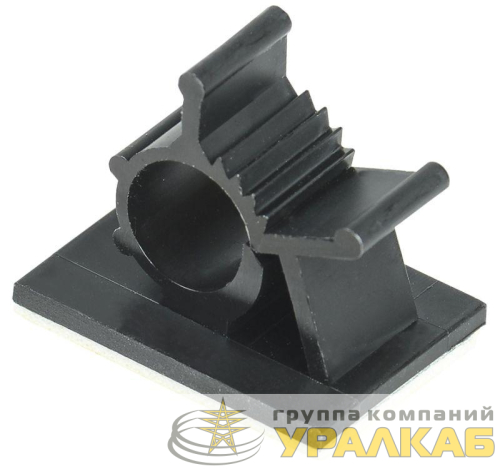 Клипса самоклеящаяся КС-10 черн. (уп.24шт) IEK 