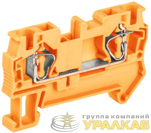 Клемма пружинная КПИ 2в-4 41А оранж. IEK 