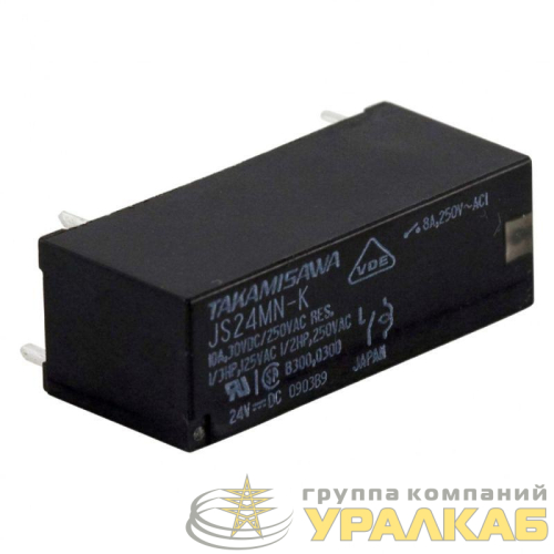 Реле электромеханич 24В 1NO 5А 10мм SchE 