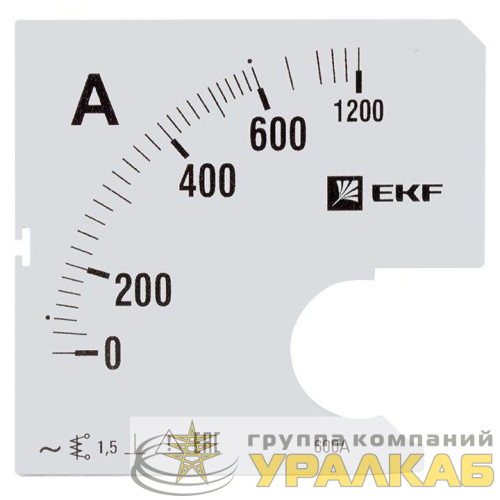 Шкала сменная для A961 600/5А-1.5 PROxima EKF 