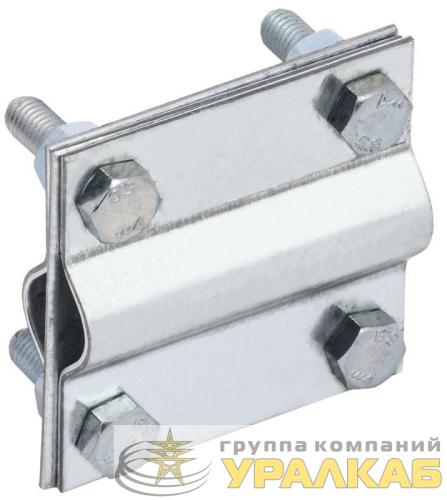Зажим заземления крестообразный стержень-стержень нерж. сталь IEK 