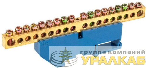 Шина нулевая на DIN-изол. ШНИ-8х12-18-Д-С IEK 