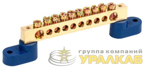 Шина нулевая ШНИ-8х12-10-У2-С на двух угловых изоляторах IEK 