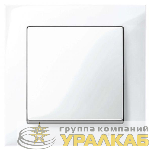 Рамка 1-м M-Pure бриллиантовый бел. SchE 