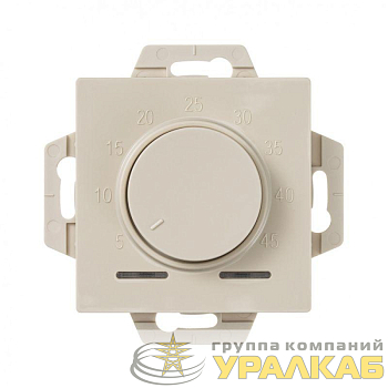 Механизм термостата ATLASDESIGN электрон. теплого пола с датчиком 10А беж. SchE 