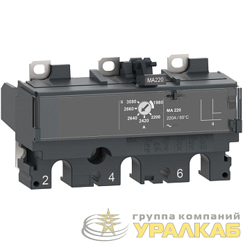 Расцепитель NSX250 AC 3П3Т 220А MA SchE 