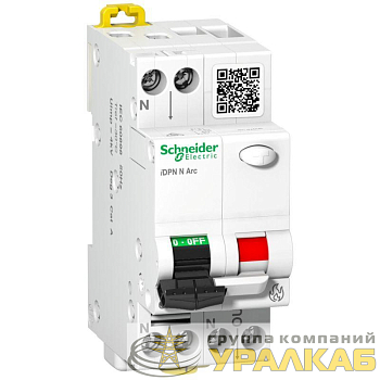 Устройство защиты от дугового пробоя Acti9 iDPN N Arc 1P-N 10А B 6000А SchE 