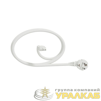 Кабель Unica System+ 3м 1.5кв.мм прямой бел. SchE 