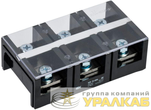 Блок зажимов БЗН ТВ-604 6кв.мм 60A 4 пары IEK 