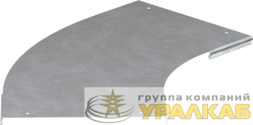 Крышка для угла лестничного 45град. осн.400 L580 R300 сталь LESTA HDZ гор. оцинк. IEK 