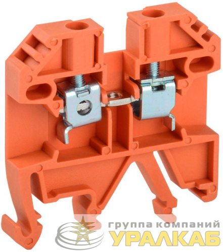Клемма винтовая КВИ-4кв.мм оранж. IEK 
