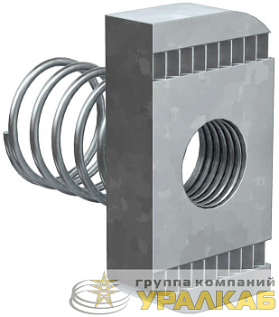 Гайка канальная с пружиной М12х40 (уп.50шт) IEK 